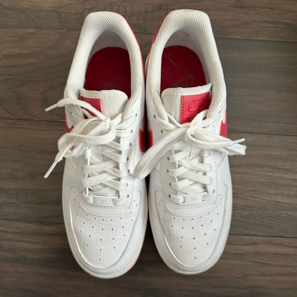 Nike Air Force 1 07 8.5 women’s white wild cherry white - Picture 7 of 7